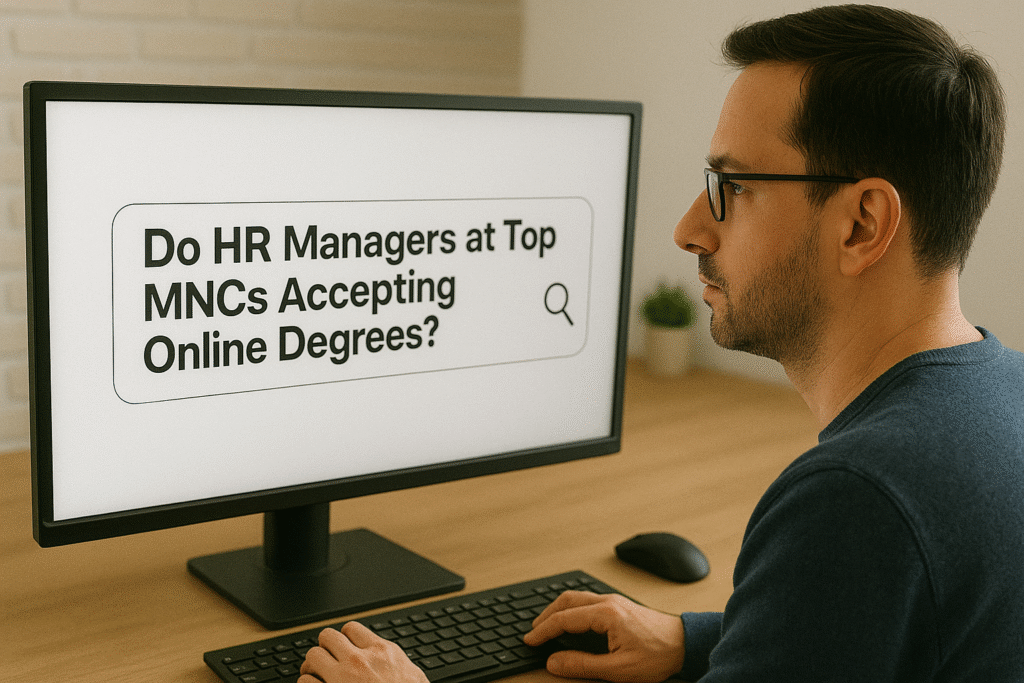Do HR Managers at Top MNCs Accepting Online Degrees?