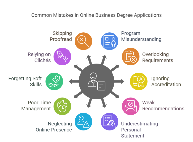 Common Mistakes in Online Business - Degree Applications